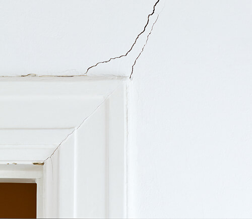 Wall Cracks near a door frame