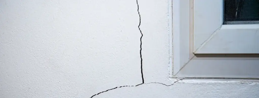window wall cracks